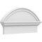 Ekena Millwork Segment Arch Smooth Architectural Grade PVC Combination Pediment, 24"W x 12-7/8"H x 2-3/4"P PEDPC024X130SEG00 - alternate 1
